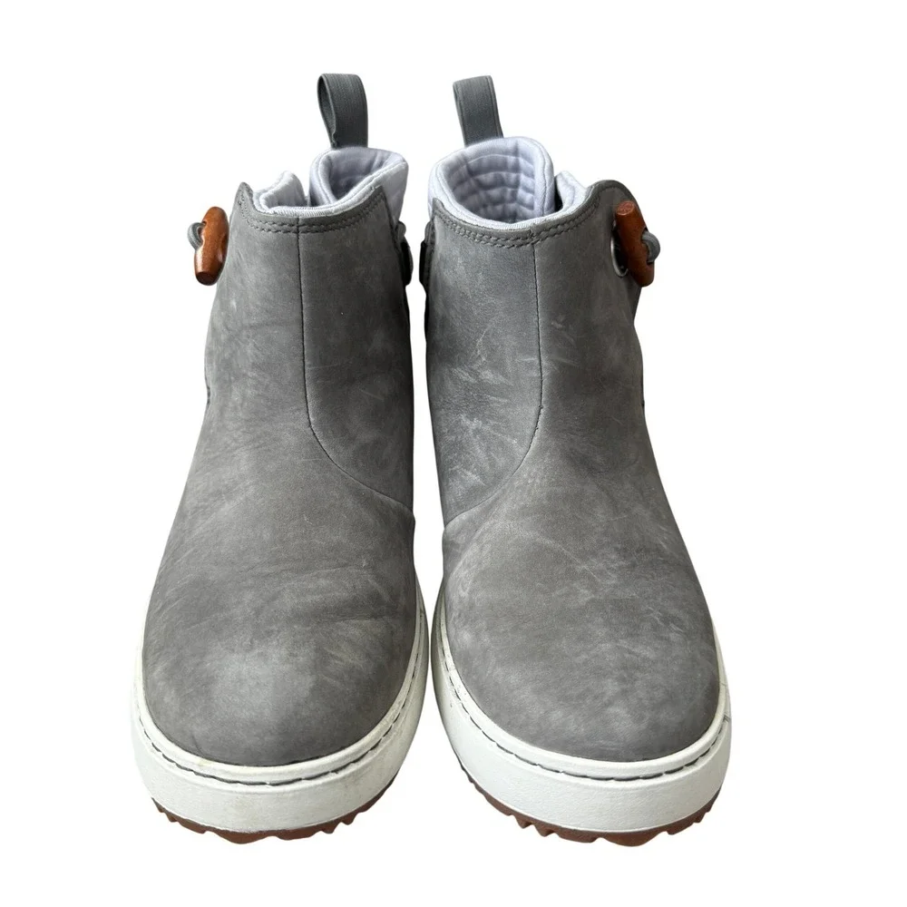 L.L.Bean Leather Ankle Boots Gray Women's‎ Size 6 Medium